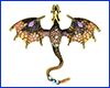 Брошка дракон, Dragon Brown, 7х6 см. Брошка дракон, Dragon Brown, 7х6 см.
