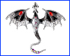 Брошка дракон, Dragon Black, 7х6 см. Брошка дракон, Dragon Black, 7х6 см.