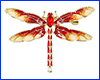 Брошка бабка, Dragonfly Red, 4.6х3.3 см. Брошка бабка, Dragonfly Red, 4.6х3.3 см.