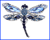 Брошка бабка, Dragonfly Blue, 6х4.5 см. Брошка бабка, Dragonfly Blue, 6х4.5 см.