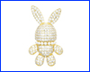 Брошка кролик, Rabbit gold, 2.2х3.8 см. Брошка кролик, Rabbit gold, 2.2х3.8 см.