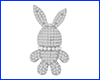 Брошка кролик, Rabbit silver, 2.2х3.8 см. Брошка кролик, Rabbit silver, 2.2х3.8 см.