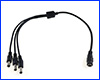 Роз'єм DC Power, дільник Female х 3 Male (5.5x2.1mm). Роз'єм DC Power, дільник Female х 3 Male (5.5x2.1mm).