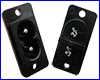 Роз'єм AC Power, Female 10A, 250V. Роз'єм AC Power, Female 10A, 250V.