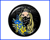 Патріотична брошка-значок, Ukrainian Girl Flowers, 3.1 см. Патріотична брошка-значок, Ukrainian Girl Flowers, 3.1 см.