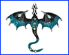 Брошка дракон, Dragon Blue, 7х6 см. Брошка дракон, Dragon Blue, 7х6 см.