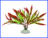 Рослина штучна, Cryptocoryne, червоно-зелена, 10 см. Рослина штучна, Cryptocoryne, червоно-зелена, 10 см.