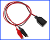 Перехідник USB–DC з крокодилами Female (Mother). Перехідник USB–DC з крокодилами Female (Mother).