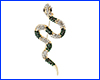 Брошка змія, Snake Green Crystals, 6 см. Брошка змія, Snake Green Crystals, 6 см.
