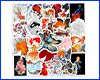 Набір наклейок, Goldfish Kawaii, 10 шт. Набір наклейок, Goldfish Kawaii, 10 шт.
