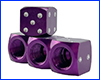 Колпачки на ниппель кубик, Purple, 4 шт.