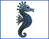 Брошка морський коник, Seahorse Blue, 6х3 см. Брошка морський коник, Seahorse Blue, 6х3 см.